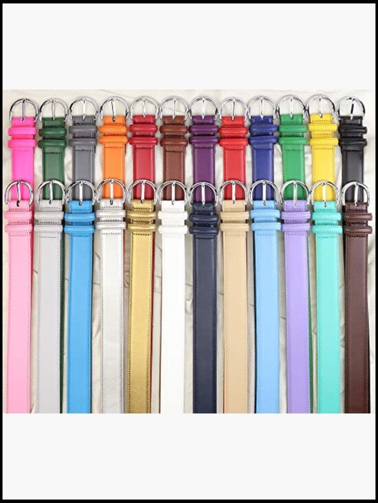 Genuine Leather Dress Belt with Single Prong Buckle main image 5